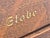 Brown Antique Tiger Oak Three Drawer File Cabinet With Raised Panels by Globe Wernicke For Sale - Image 8 of 12