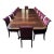 1980s Classic Neoclassical-inspired design Dining Table Set For Sale