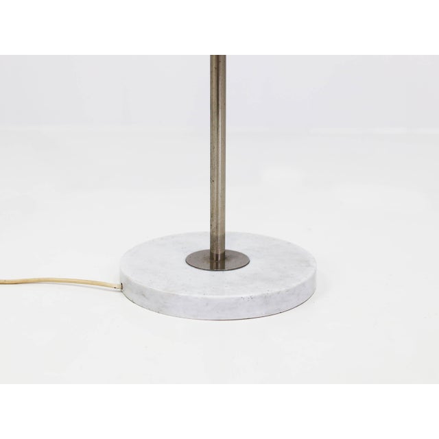 Metal Floor Lamp with Architectural Glass Shade in the style of Sergio Asti, Italy, 1960s For Sale - Image 7 of 8