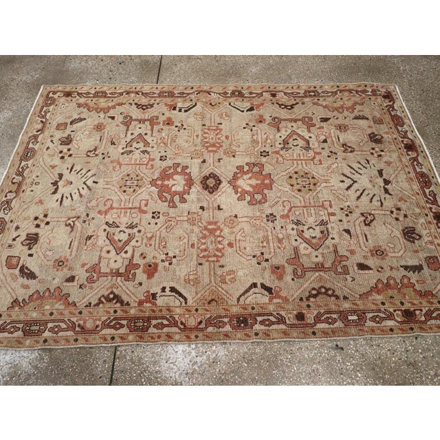 Galerie Shabab Collection Mid-20th Century Persian Malayer Accent Rug For Sale - Image 4 of 8