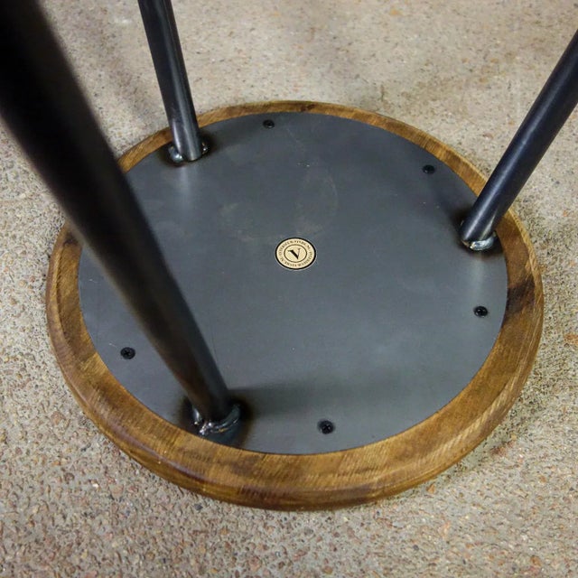 Brown Industrial Tripod Stool from Vivre For Sale - Image 8 of 11
