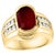 AGL Certified 3.5 Carat Burma Ruby & Diamond Ring in 18 Karat Yellow Gold Ring For Sale - Image 15 of 18
