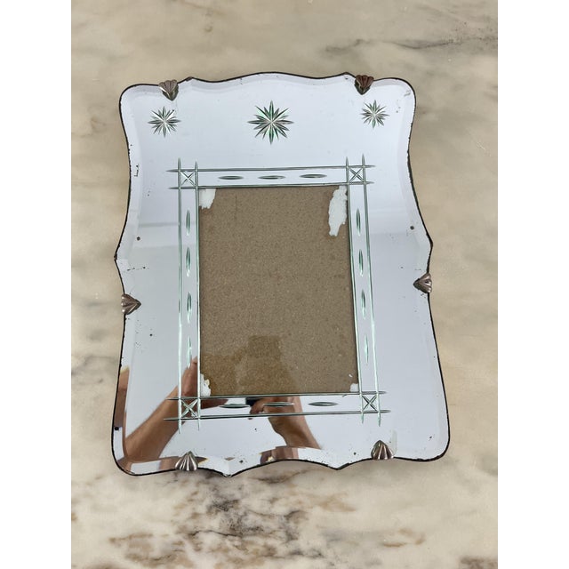 Mid-Century Modern Large Mid-Century Murano Glass Wall Photo Frame, 1950s For Sale - Image 3 of 14