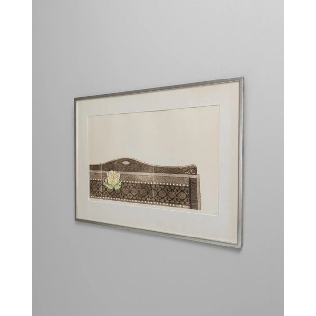20th Century Belgian Artwork With Metal Frame For Sale - Image 10 of 10
