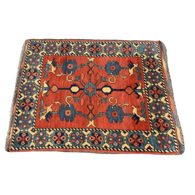 Vintage Afghan Kargai Rug For Sale - Image 4 of 11