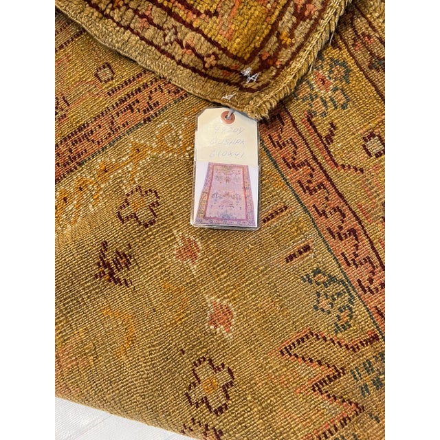 Antique Oushak Rug 6.10x4.1 For Sale - Image 4 of 5