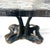 Forged Table in Bronze and Dalmond Glass by Lothar Klute, 1987 For Sale - Image 4 of 12