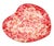 French Heart Plate With Red Floral Motif For Sale - Image 3 of 5