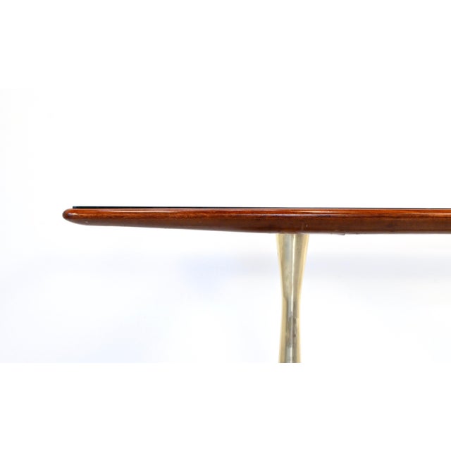 1960s Italian Dining Table in Teak and Marble, 1960s For Sale - Image 5 of 14