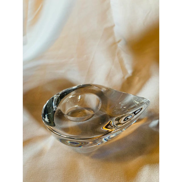 Transparent Orrefors Teardrop Crystal Votive Holder For Sale - Image 8 of 11