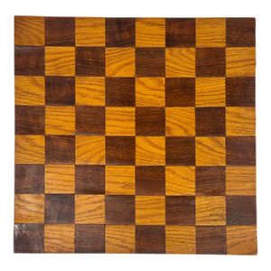 Vintage Wood Patchwork Checkerboard Tray