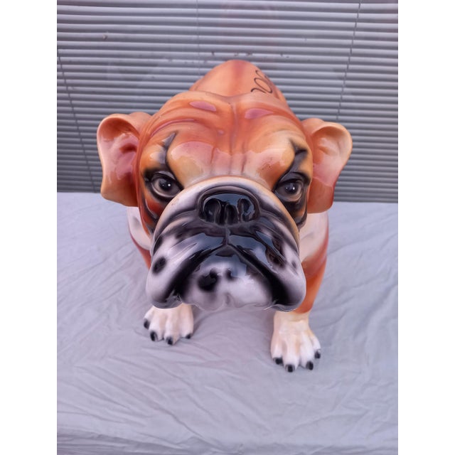 Ceramic Figure of Bulldog, 1990s For Sale - Image 10 of 10