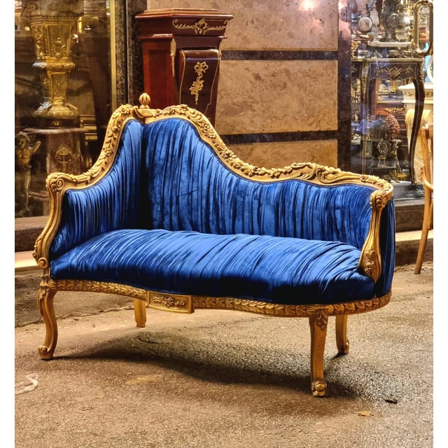 Bring timeless European elegance into your home with this stunning Baroque style settee sofa. Upholstered in a...