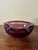 Hollywood Regency Vintage 1960s Murano Attributed Blown Glass Bowl - Raspberry Biomorphic For Sale - Image 3 of 8