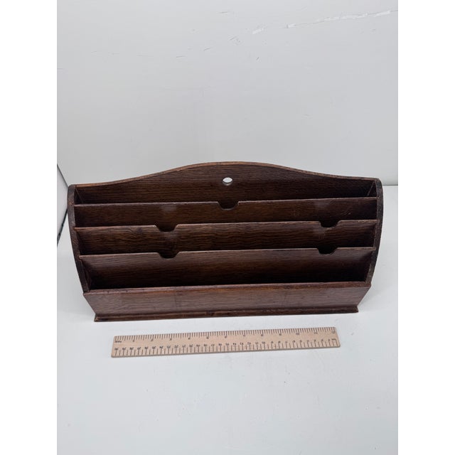 Brown Early 20th Century English Letter Holder For Sale - Image 8 of 8