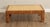 Wood Mid Century Modern Wooden Block Carved Tile Parsons Coffee Table with Wicker Top For Sale - Image 7 of 13