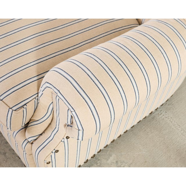 Ralph Lauren Writer’s Chair and Ottoman in Amelot Linen For Sale - Image 16 of 18