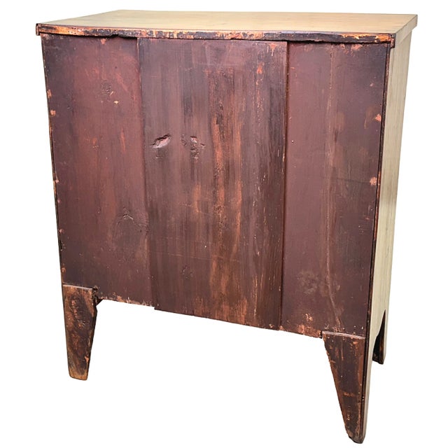 Mid 19th Century Small 19th Century Bowfront Chest of Drawers, 1850s For Sale - Image 5 of 10