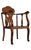 Late 19th Century Late 19th Century Antique Throne Chair Carved Lion Head Arms For Sale - Image 5 of 12