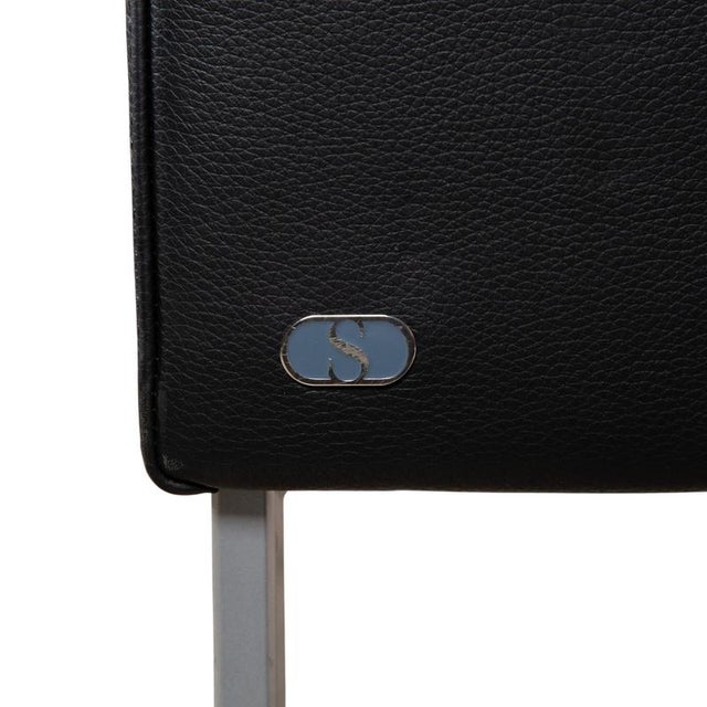 DS-207 Leather Two-Seater Sofa in Black from de Sede For Sale - Image 6 of 10
