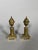 Pair of Louis XVI gilt bronze cassolette candlesticks For Sale