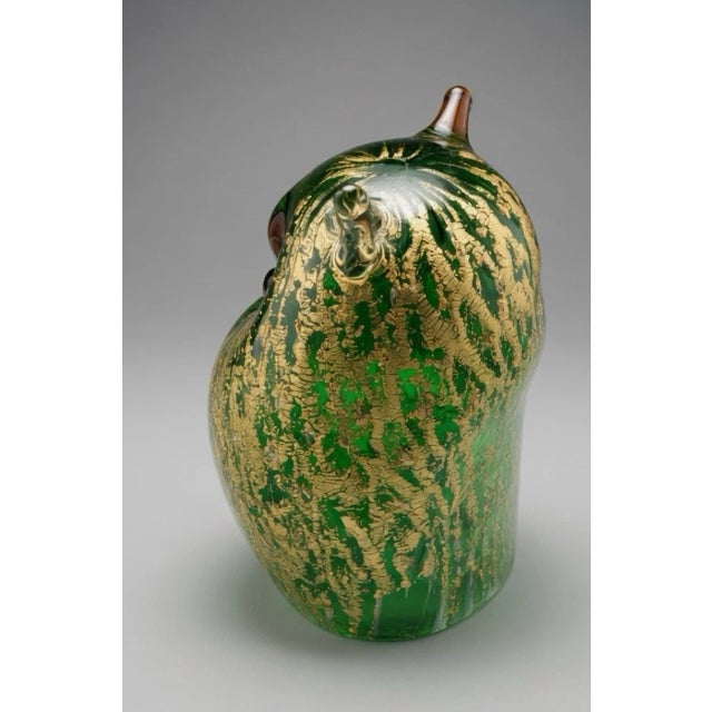 This product is a beautiful Cenedese (attributed) glass figurine of a sculpted owl, measuring 3.5 inches in height. The...