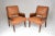 1950s Mid-Century Art Deco Armchairs With Hand-Carved Moorish Frame, 1950s For Sale - Image 5 of 12