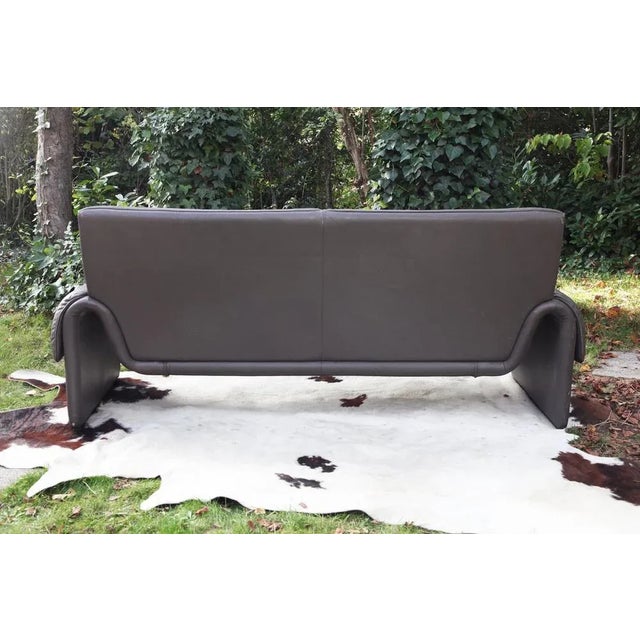 DS 2011 Loveseat in Grey Leather from de Sede For Sale - Image 9 of 13
