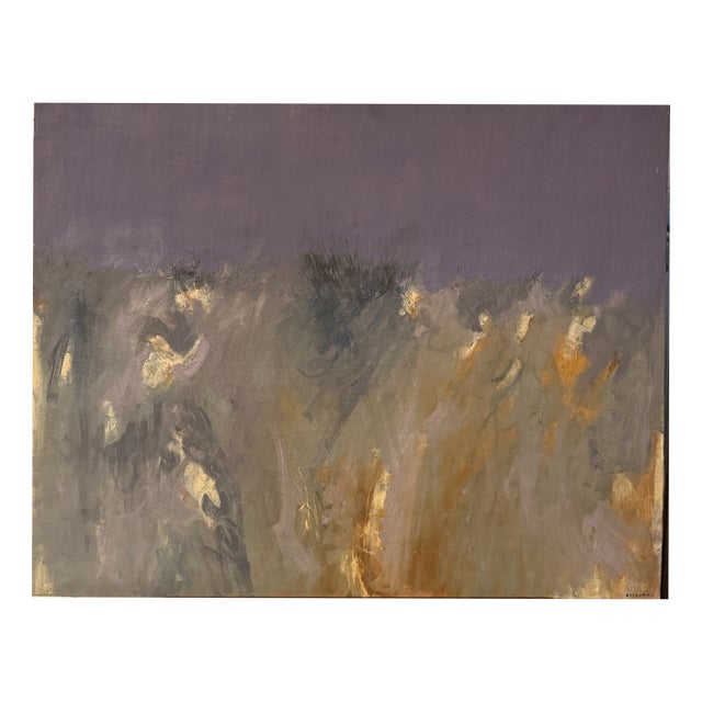 River Landscape, 20th Century, Oil Painting on Canvas For Sale
