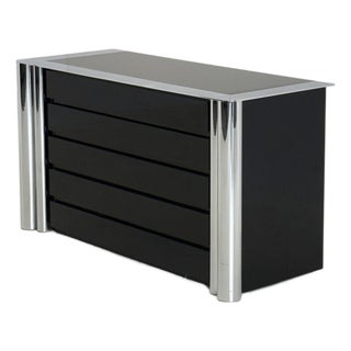 Black Sideboard attributed to Antonello Mosca for Cinova, 1960s For Sale