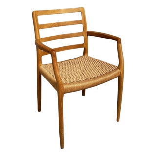 Danish Model 68 Dining Chair in Oak and Paper Cord by Niels Otto Møller, 1980s For Sale