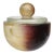 Vintage Murano Seguso Pulveri Vanity Jewelry Box Dark Amethyst Gold Flecks Italian Art Glass Jar For Sale