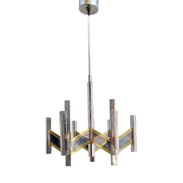 Mid-Century Modern Model Concorde Chandelier from Sciolari, Italy, 1970s For Sale