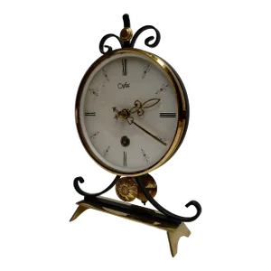 Mid Century Winding Mantel Clock by Orfac, Netherlands