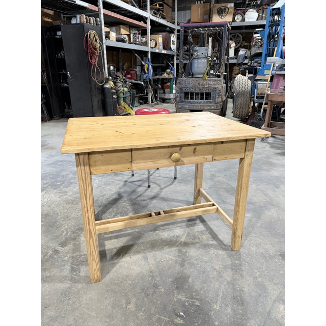 19th Century Pine Side Table Desk For Sale - Image 15 of 15