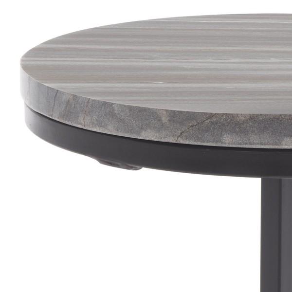 Contemporary Hiten Drink Table - Grey Marble For Sale - Image 3 of 10