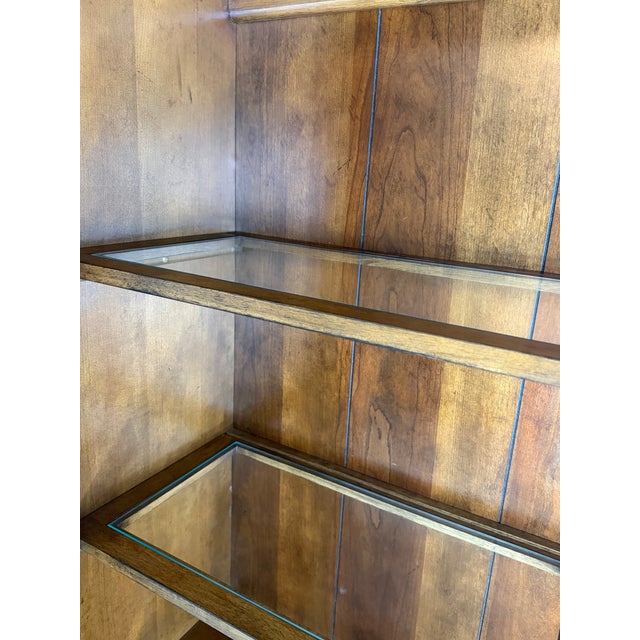Liberty Furniture Solid Wood Lighted Display Cabinet For Sale - Image 4 of 12