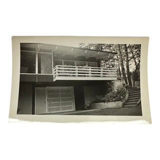 Vintage Architectural Photo of House For Sale