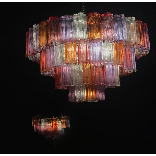 Multicolored Murano Glass Sconces in the Style of Venini, Set of 2 For Sale - Image 6 of 13