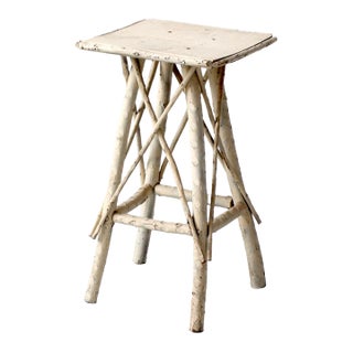 Antique Adirondack Twig Side Table For Sale