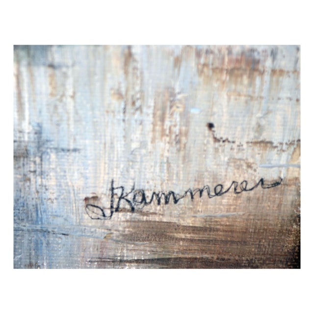 1970s 1970s Sailboat Seascape by Jaqueline Kammerer Cattaneo For Sale - Image 5 of 6