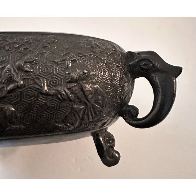 Early 20th Century Vintage Chinese Bronze Bowl For Sale - Image 5 of 10