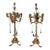 Palatial French Gilt Bronze Candelabra with Musician Snuffers, circa 1830 - a Pair For Sale