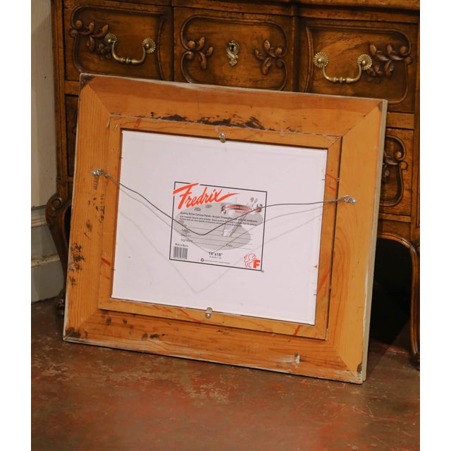Late 20th Century French Landscape Painting by Jacques Lamy in Frame For Sale - Image 9 of 9