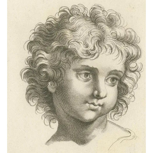 Thomassin, Cherubic Melody, 1740, Paper For Sale - Image 3 of 6