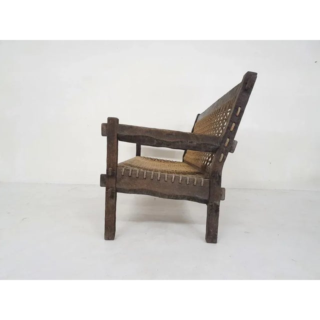 1960s Dutch Oak and Rope Sofa, 1960s For Sale - Image 5 of 12