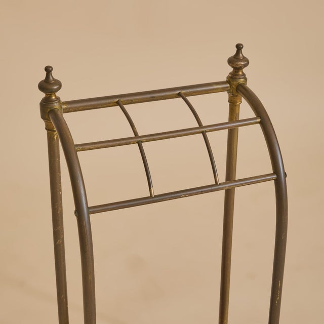 Mid-Century Modern 19th Century English Brass Umbrella Stand For Sale - Image 3 of 12