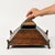 Vintage Striking Pagoda Pyramid Wooden Dresser Box For Sale - Image 15 of 16