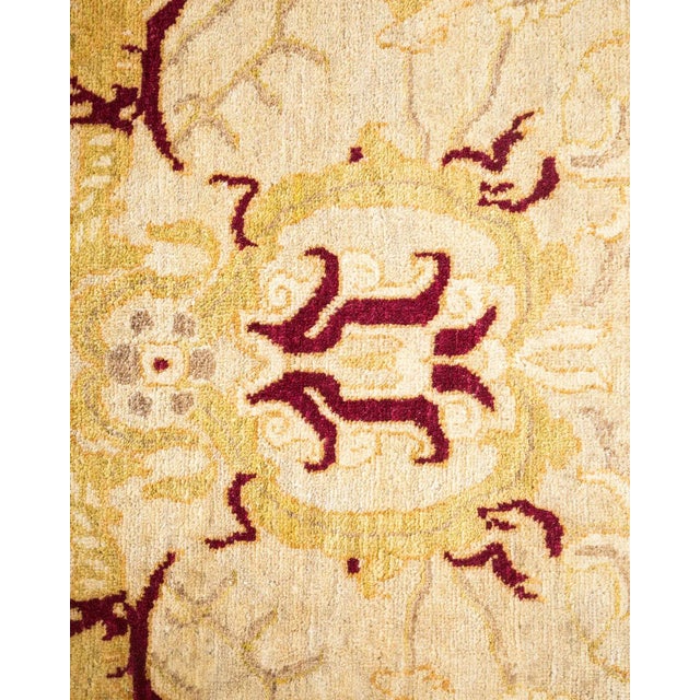 Moroccan Vintage Moroccan Hand Knotted Wool Area Rug, Ivory - 6'2" X 9'0" For Sale - Image 3 of 9