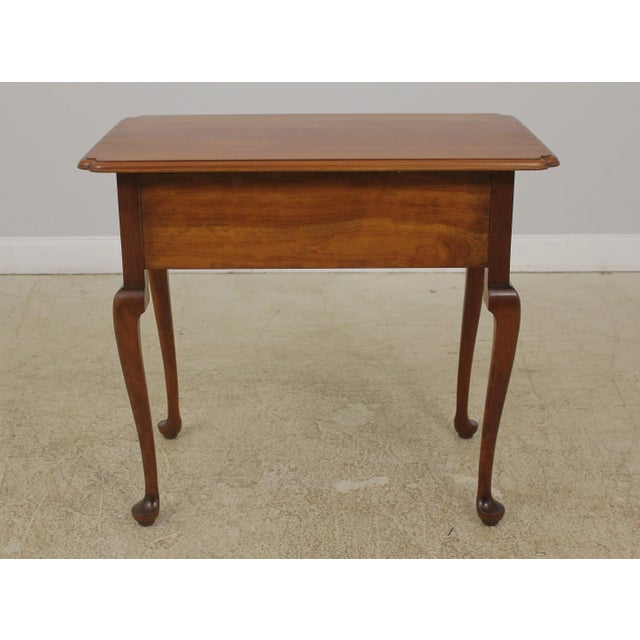 Stickley Queen Anne Solid Cherry Lowboy Dressing Table Chairish